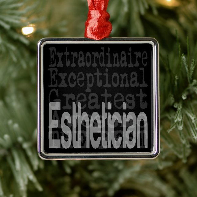 Aesthetician Extraordinaire Metal Ornament (Tree)