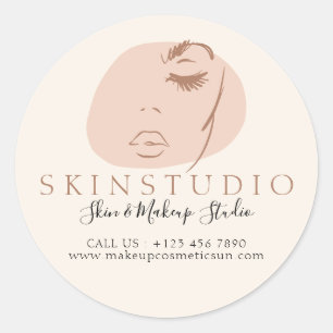 Aesthetician Facial Spa Skincare Beauty Salon Classic Round Sticker