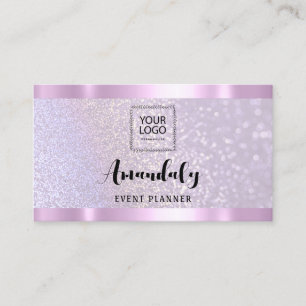 Aesthetician Lash Nails Hair QR Code Logo Pink  Business Card