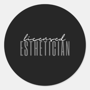 Aesthetician Skin Care Classic Round Sticker