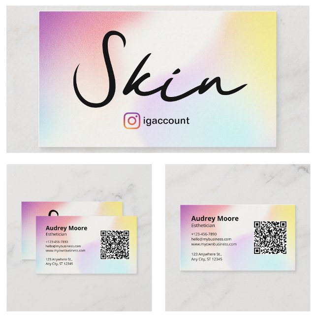 Aesthetician Skincare Beauty Services Business Card (Esthetician Skincare Beauty Services Business Card
)