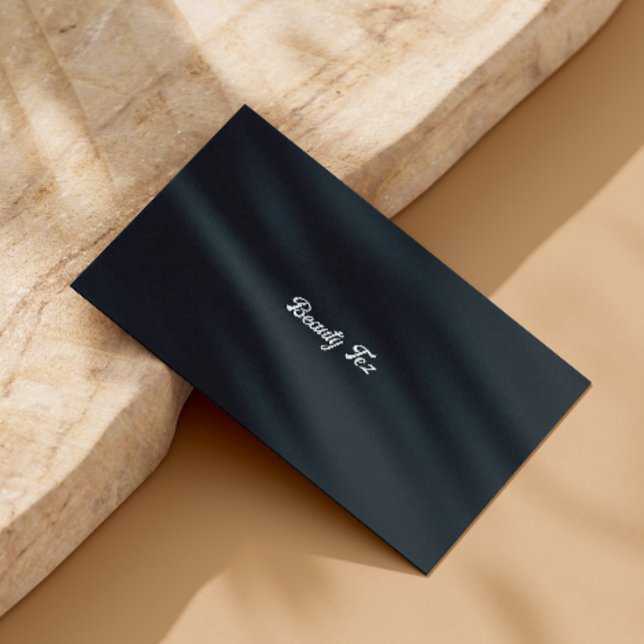 Aesthetician Typography Black White Grey Grey  Business Card (Esthetician Typography Black White Gray Grey Business Card)