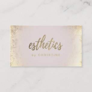 aesthetics FAUX glitter Business Card
