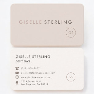 Aesthetics Feminine Professional Business Card