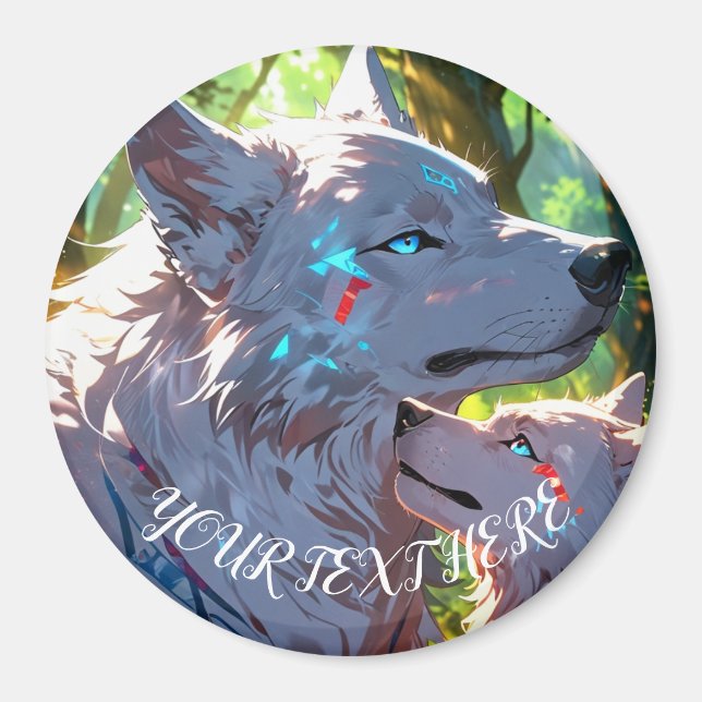 AESTHETICS WOLVES MAGNET (Front)