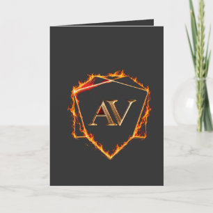 AETHER VANGUARD - AV Logo Stone Shape Streetwear Card
