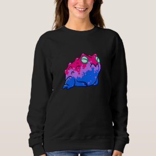 Aeticon Bisexual Pride Frog Lgbtqia+ Pride Sweatshirt