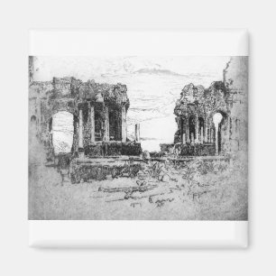 Aetna from Taormina - Joseph Pennell - 1913 Magnet