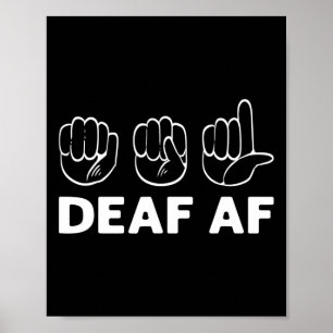 Af Asl Awareness Hand Sign Language Deaf Pride