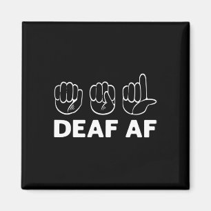 Af Asl Awareness Hand Sign Language Deaf Pride Magnet