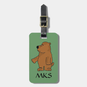 AF- Brown Bear Luggage Tag