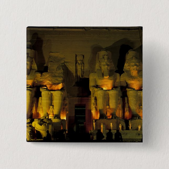 AF, Egypt, Abu Simbel. Colossal Figures of 15 Cm Square Badge (Front)
