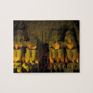 AF, Egypt, Abu Simbel. Colossal Figures of Jigsaw Puzzle