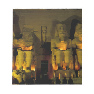 AF, Egypt, Abu Simbel. Colossal Figures of Notepad