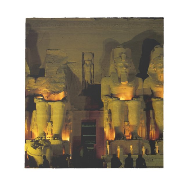 AF, Egypt, Abu Simbel. Colossal Figures of Notepad (Front)