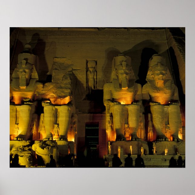 AF, Egypt, Abu Simbel. Colossal Figures of Poster (Front)