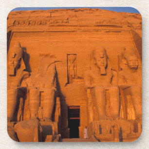 AF, Egypt, Abu Simbel. Facade at sunset, Great Coaster
