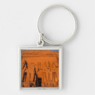 AF, Egypt, Abu Simbel. Facade at sunset, Great Key Ring