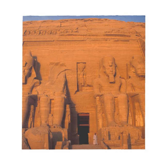 AF, Egypt, Abu Simbel. Facade at sunset, Great Notepad (Front)
