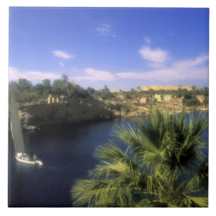 AF, Egypt, Upper Egypt, Aswan. River Nile, Tile