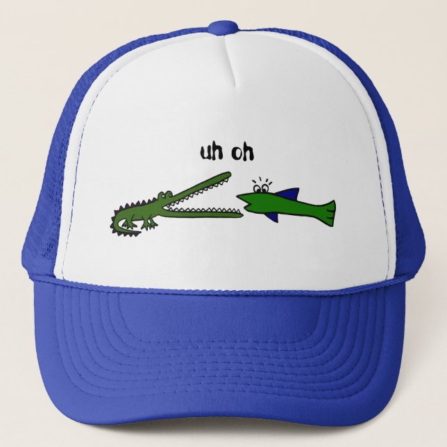 AF- Funny Fish and Gator Hat (Front)
