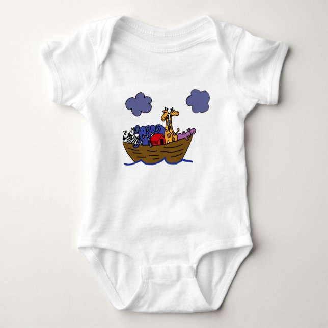 AF- Noah's Ark Baby Outfit Bodysuit (Front)