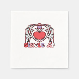 Af Skeleton Hands Valentines Day Classic Look Napkin