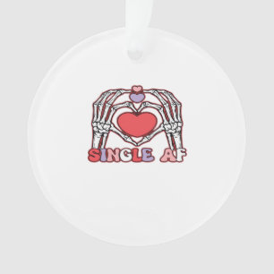 Af Skeleton Hands Valentines Day Classic Ornament