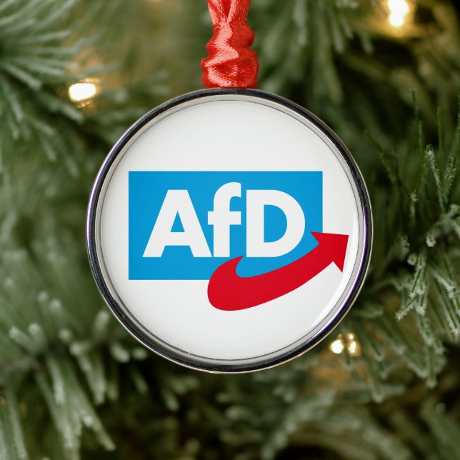 AfD:Alternative für Deutschland Metal Ornament (Tree)