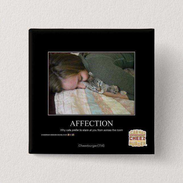 Affection 15 Cm Square Badge (Front)