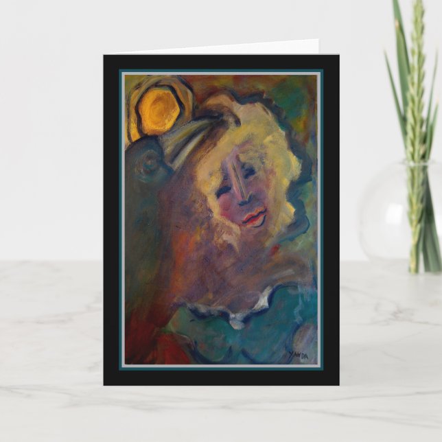 Affection of Raven - Original Art Greeting Card (Front)