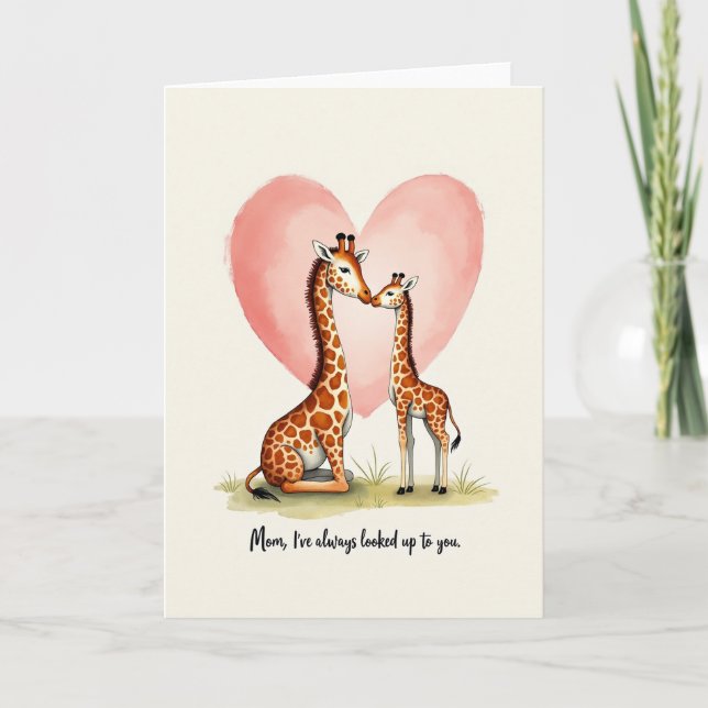 Affectionate Heart Mothers Day Card (Front)