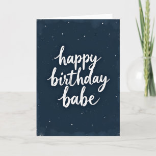 Affectionate Script Birthday Card