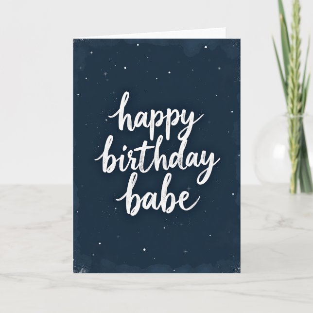 Affectionate Script Birthday Card (Front)