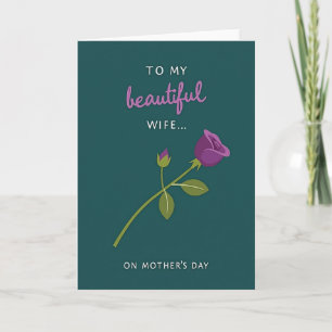Affectionate Script Mothers Day Card