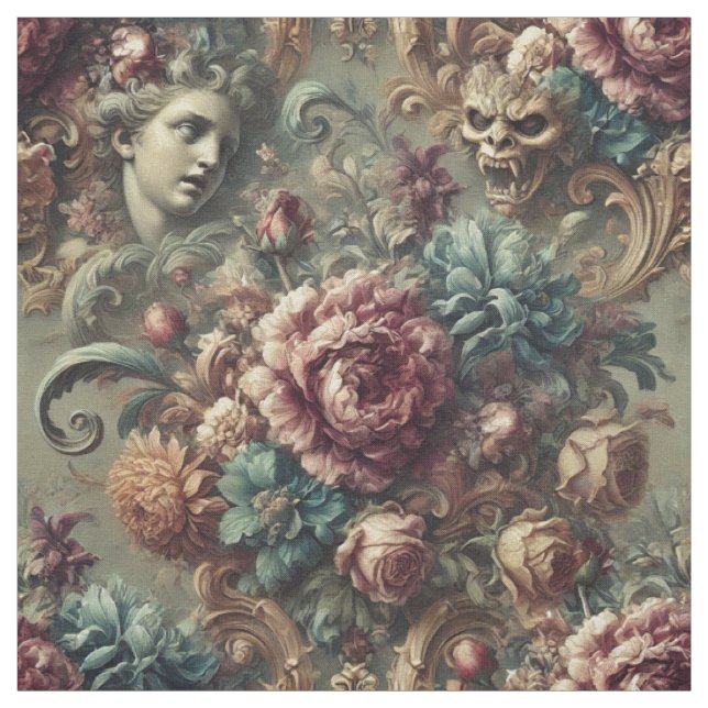 Affectionate Wrath – Gothic Statement Tile Fabric (Swatch)