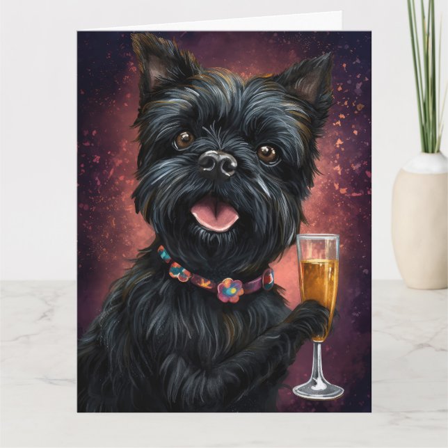 Affenpincher New Year Card (Front)