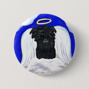 Affenpinscher Angel 6 Cm Round Badge