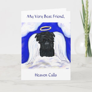 Affenpinscher Angel Card