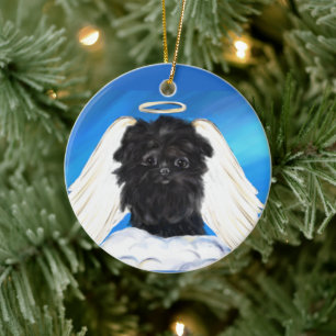 Affenpinscher Angel Ceramic Ornament