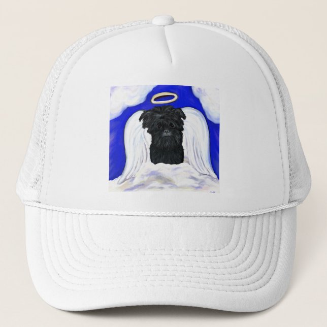 Affenpinscher Angel Trucker Hat (Front)