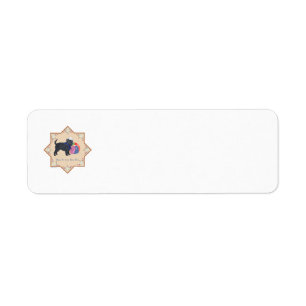 Affenpinscher Beach Return Address Labels