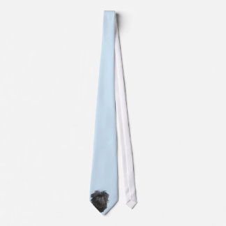 Affenpinscher Blue w/ White Diamonds Tie
