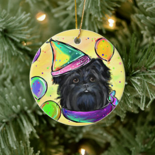 Affenpinscher ceramic ornament