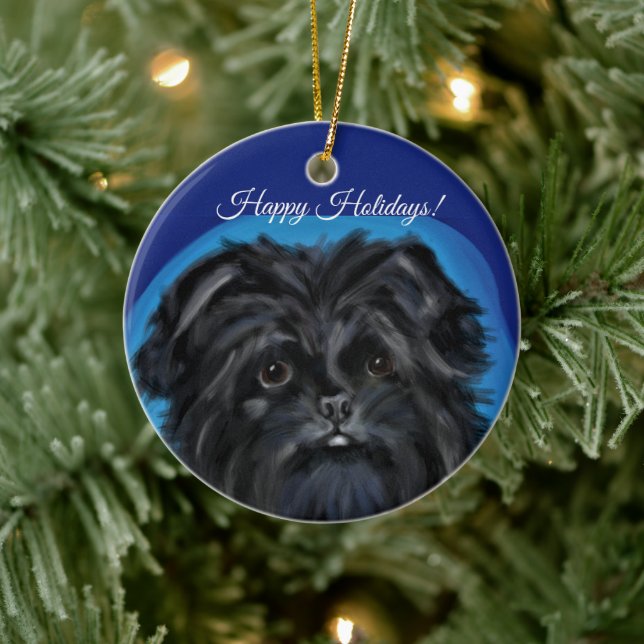 AFFENPINSCHER CERAMIC ORNAMENT (Tree)