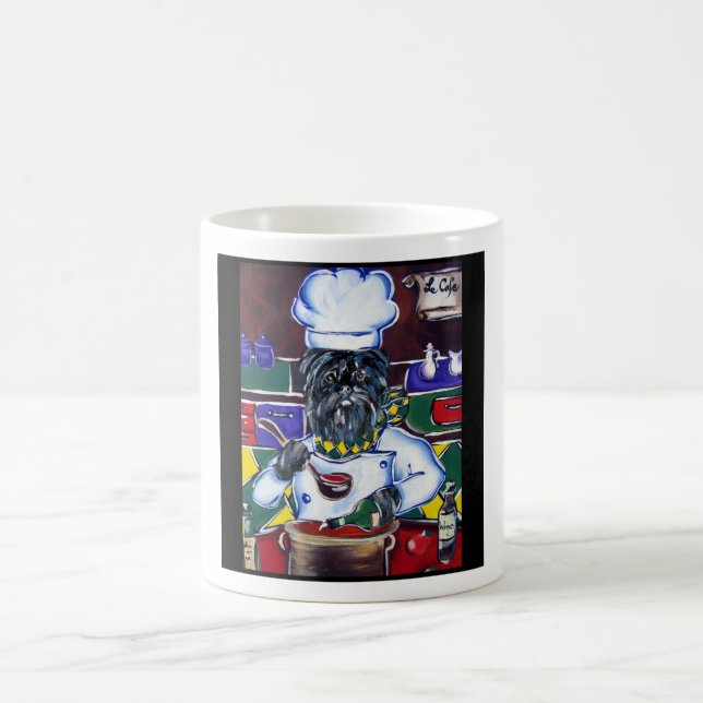 Affenpinscher Chef Coffee Mug (Center)