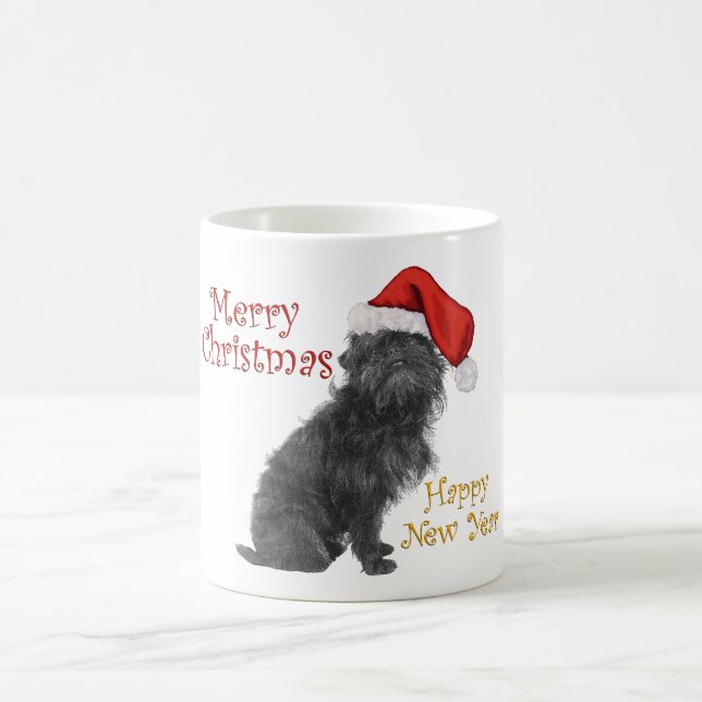 Affenpinscher Christmas Coffee Mug (Center)