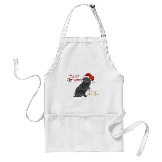 Affenpinscher Christmas Standard Apron (Front)
