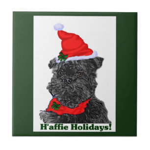 Affenpinscher Christmas Tile