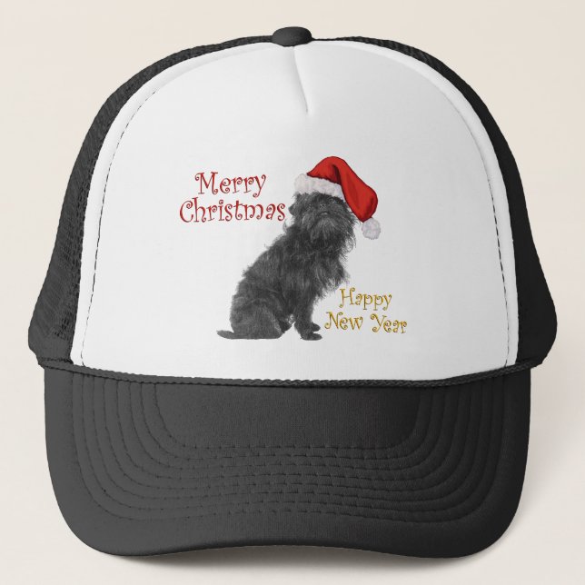 Affenpinscher Christmas Trucker Hat (Front)